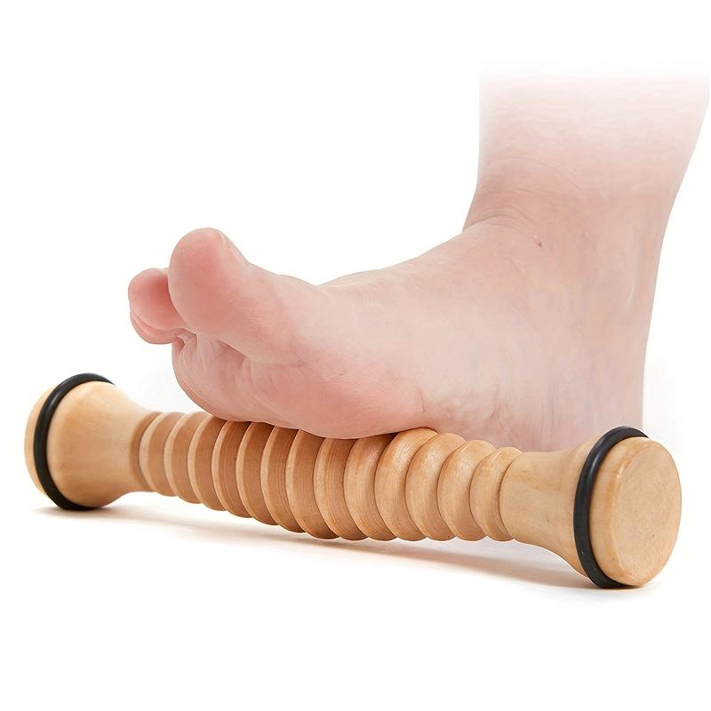 [Customer Favorite] Wooden Foot Roller Massager - Reflexology Relief and Relaxation Tool, Spa-grade treatment for feet and back, formaldehyde-free