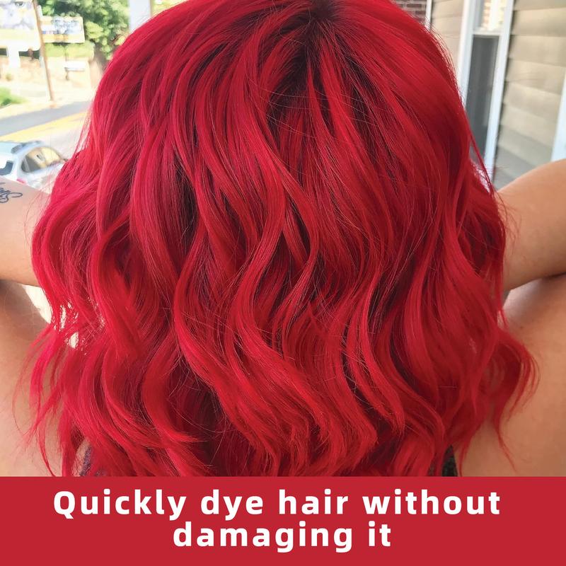 Color-Protecting Shampoo for Red Hair 300ml 10.144 oz - Suitable for Blonde, Silver, and Gray Hair - Anti-Brassy, Removes Yellow and Brassy Tones from Dyed and Bleached Hair, Keeps Your Hair Red for Longer deep red silver blue yellow purple