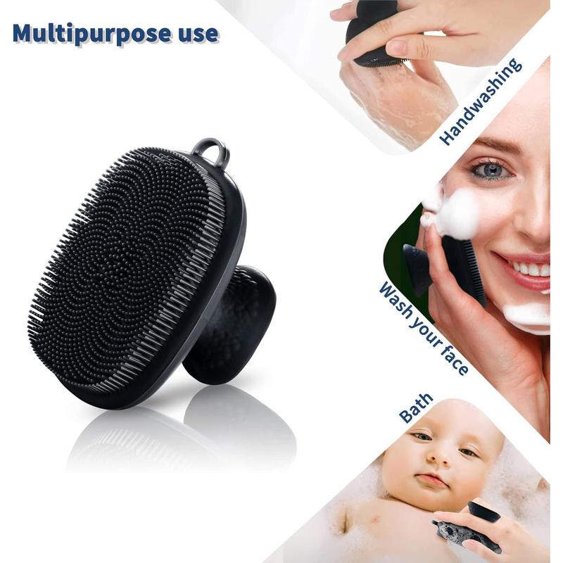 Face Scrubber, Silicone Face Scrubber for Men, Facial Cleansing Brush Silicone Face Wash Brush Manual Waterproof Cleansing Skin Care Face Brushes for Cleansing and Exfoliating