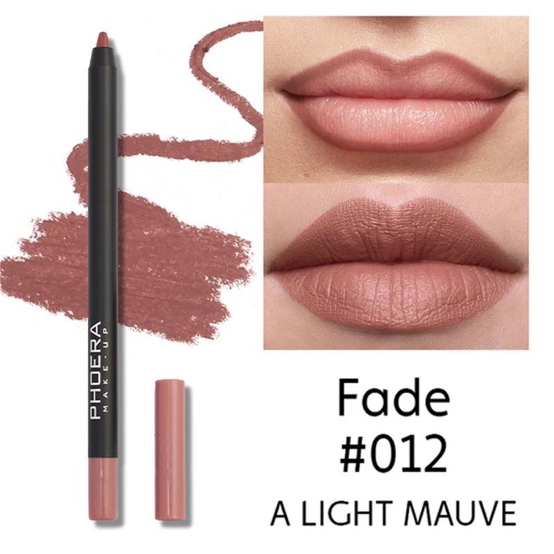 Waterproof Matte Lipliner Pencil Sexy Red Contour Tint Lipstick Lasting Non-stick Cup Moisturising Lips Makeup Cosmetic 12Color Eyeliner Flawless Moisture Moisturizer Hydrate Moisturize Moisturizing 01