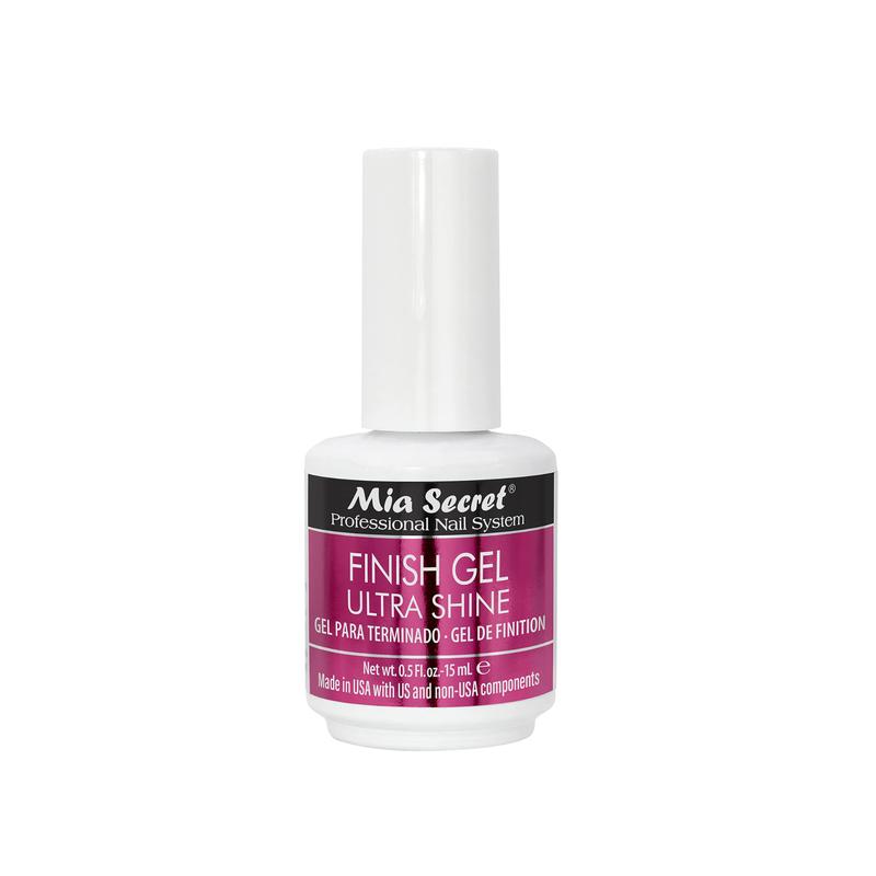 Mia Secret UV Finish Gel 15 ml - Professional High Gloss Gel Top Coat for Enhanced Acrylic Nails Finish Nail Art Nail Care