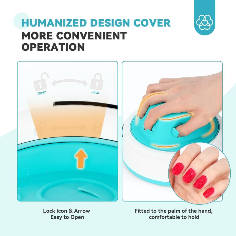 Electric Nail Soaking Bowl, 1 Set Automatic Heating Fast Nail Polish Remover Machine, Gentler Steam UV Gel Nail Polish Removal Tool for Home Salon