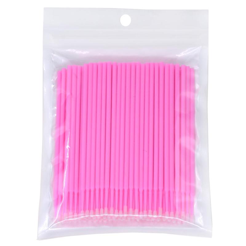 Disposable Micro Swabs, 100pcs Mascara Wands Applicators, Lip Wands, Eyelash Extension Brush Eyeliner Brush Cosmetic Tools, Makeup Applicators, Makeup Tools