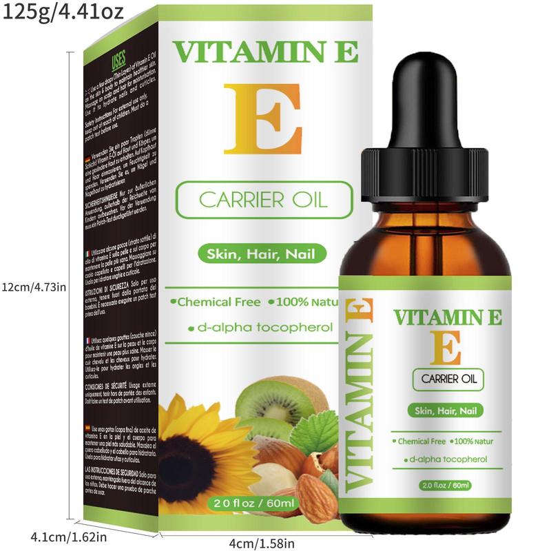 Hydrating Comfort Skincare Vitamin E Oil, Multi-use Oils for Controlling Scars & Softening Skin, Beauty & Personal Care Products for Hair & Skin & Nails, Nail Growth Oil Ideas