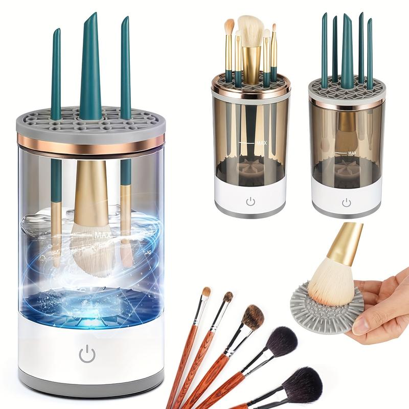 Christmas Gifts NEW Makeup brush storage box, electric makeup brush cleaner, portable makeup brush cleaning storage box, USB powered makeup brush cleaner, deep cleaning makeup brush cleaning storage tool