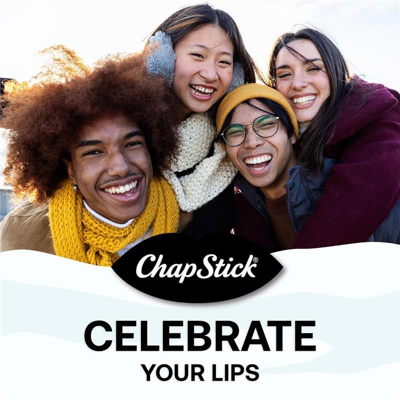 ChapStick Classic Collection Lip Balm Holiday Gift Set - 5 Flavors: Original, Spearmint, Cherry, Strawberry - Smooth