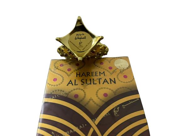 ORIGINAL HAREEM AL SULTAN GOLD OIL CONCENTRATED PERFUME OIL for (women) by KHADLAJ 2 Piece Set (1.18 Ounce Concentrated Perfume Oil + Free 20ml EDP Tester by Khadlaj) LIMITED EDITION Jasmine Cosmetic