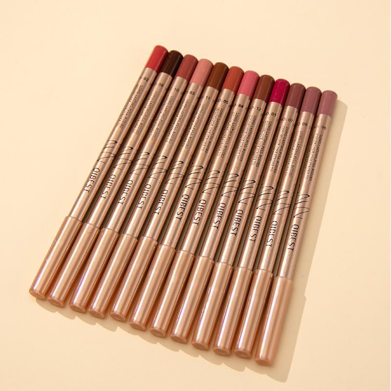 Long Lasting Lip Liners, Eid al-Adha, 12pcs set Tinted Lip Liners, Easy Coloring Lip Liner Pens, Moisturizing Matt Finish Lip Liners