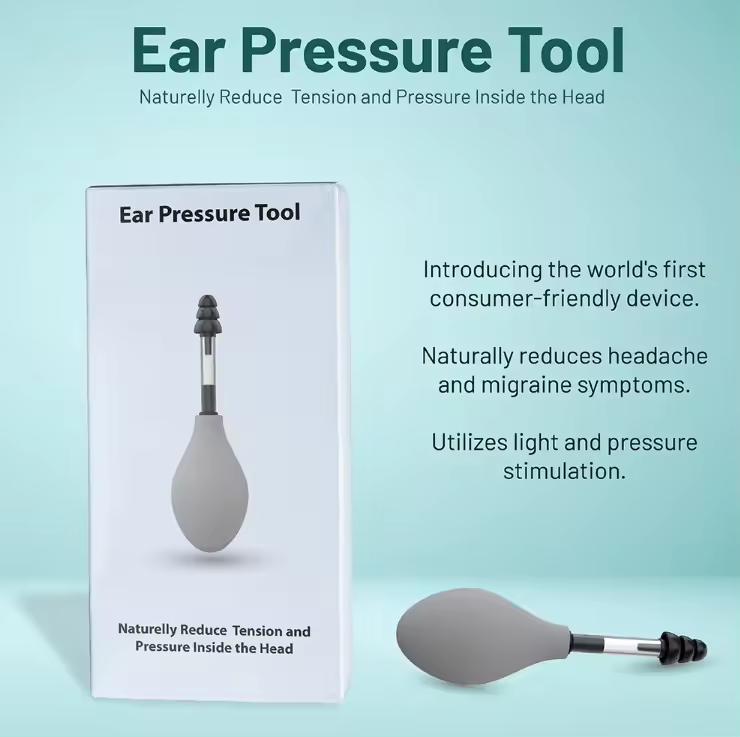 Naturally Reduces Tension and Pressure from Headache and Migraine Symptoms Through Inner Ear Pressure Stimulation Tool Body Care Comfort