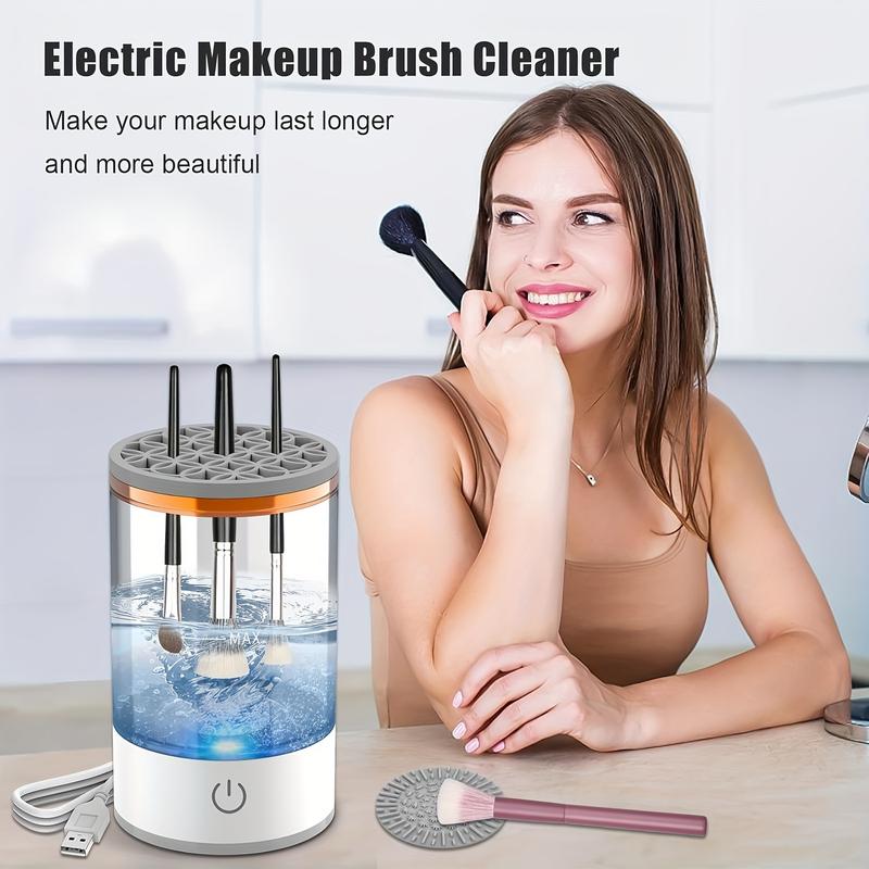 Christmas Gifts NEW Makeup brush storage box, electric makeup brush cleaner, portable makeup brush cleaning storage box, USB powered makeup brush cleaner, deep cleaning makeup brush cleaning storage tool