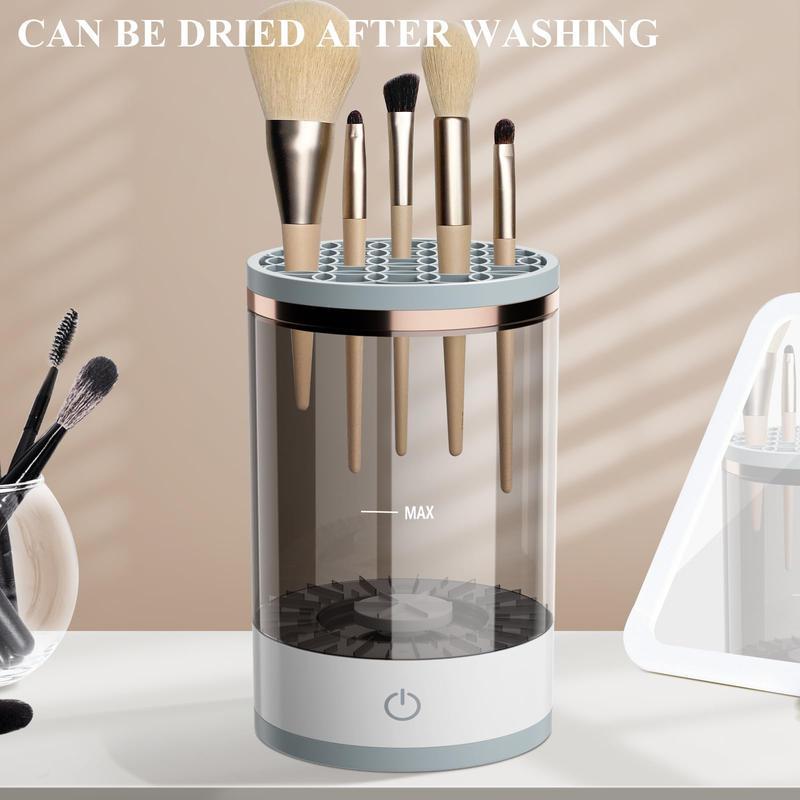 Electric Makeup Brush Cleaner, Automatic BrushWasher, Makeup Brush Cleaning Machine.Makeup Tool Cleaner for Daily Use, Christmas Gift