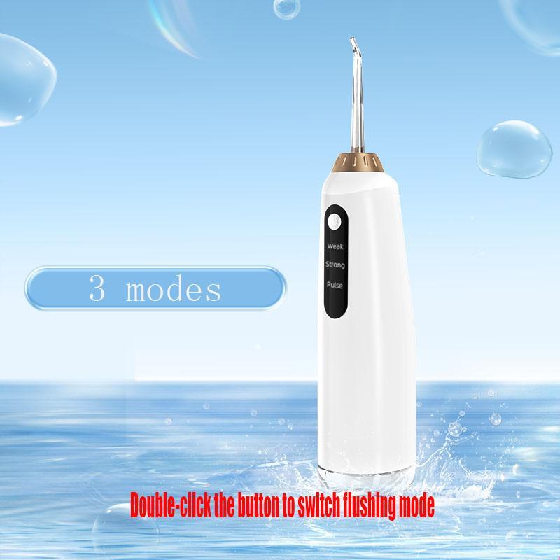 Portable Electric Toothbrush, 1 Set 300ml Electric Toothbrush with 4pcs Replacement Nozzle, Oral Irrigator for Travel, Dental Care Tool