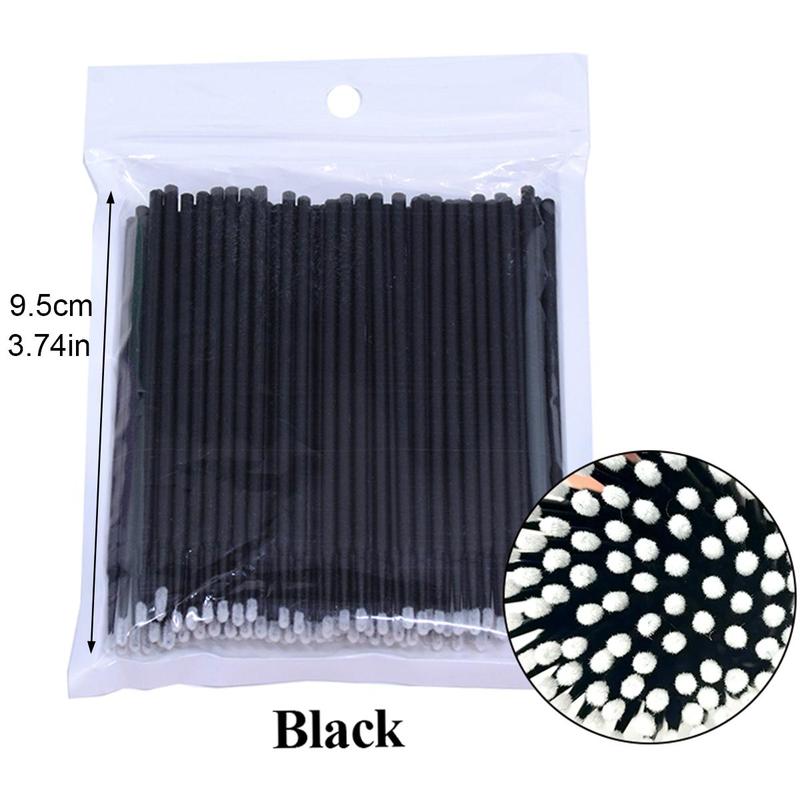 Disposable Micro Swabs, 100pcs Mascara Wands Applicators, Lip Wands, Eyelash Extension Brush Eyeliner Brush Cosmetic Tools, Makeup Applicators, Makeup Tools