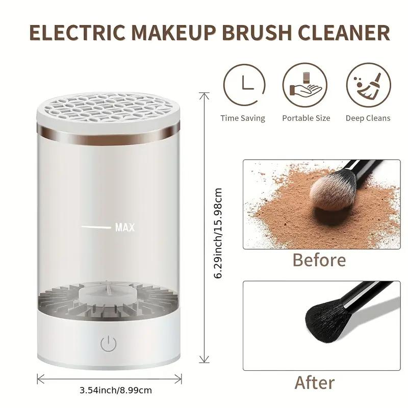 Christmas Gifts NEW Makeup brush storage box, electric makeup brush cleaner, portable makeup brush cleaning storage box, USB powered makeup brush cleaner, deep cleaning makeup brush cleaning storage tool