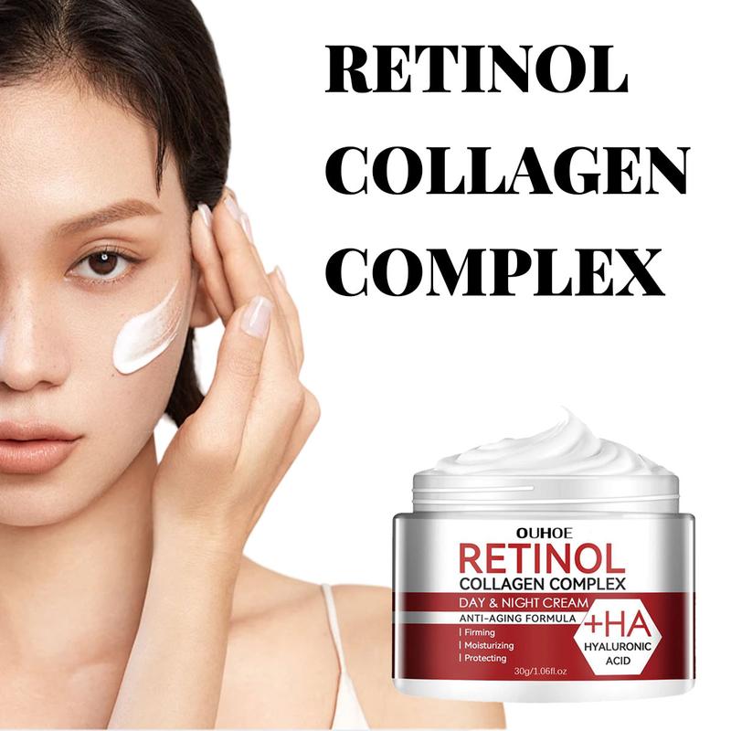 30g Retinol Collagen Moisturizing & Firming Face Cream, Deep Hydration and Gentle, for Women and Men