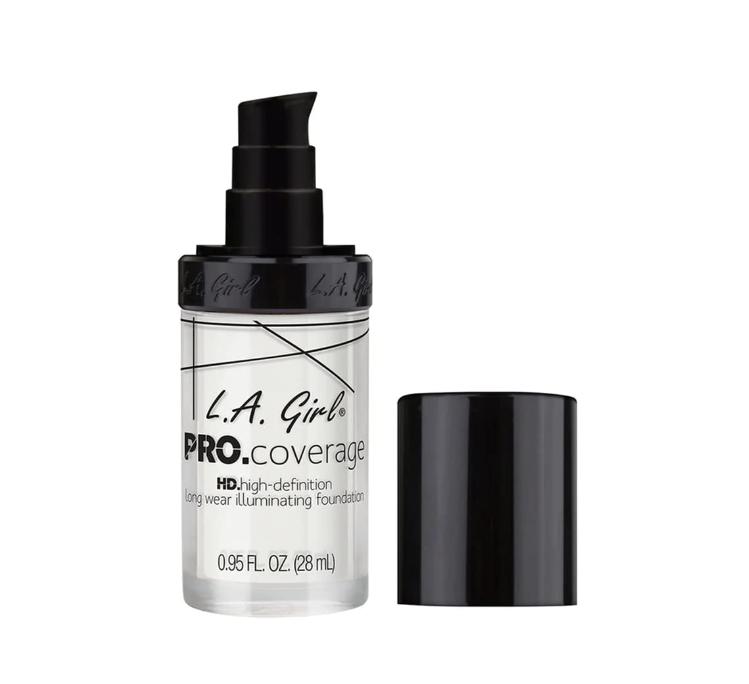 L.A. Girl Pro Coverage Liquid Foundation, White, 0.95 Fl Oz Concealer Makeup