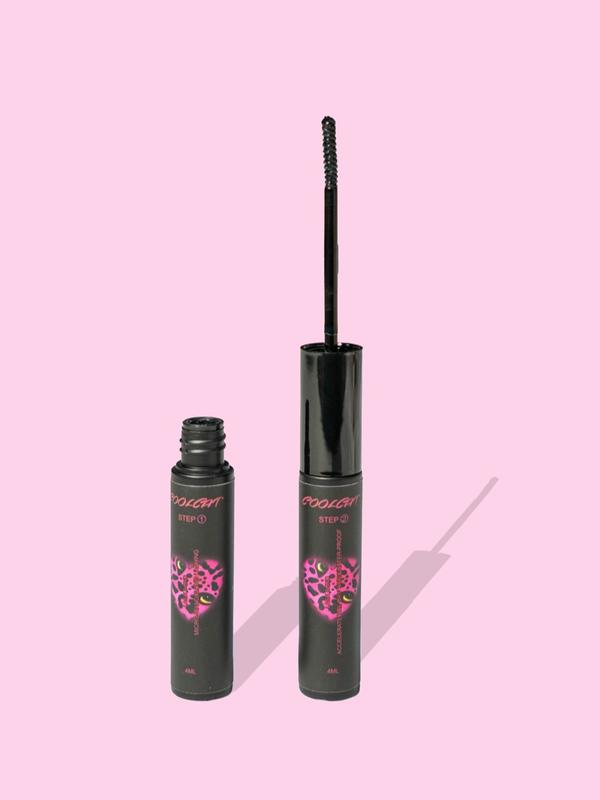 Coolcat Cluster Lash Bond and Remover for Individual Lashes, Lash Bond Micro-Wand&Long Lashing and Lash Bond Accelerate The Dry Time&Water-Proof Super Strong Hold 48 Hours4ML,Fast Removal with No Residue Oil Texture Deep Cleansing5ML Luxury Makeup Mascara