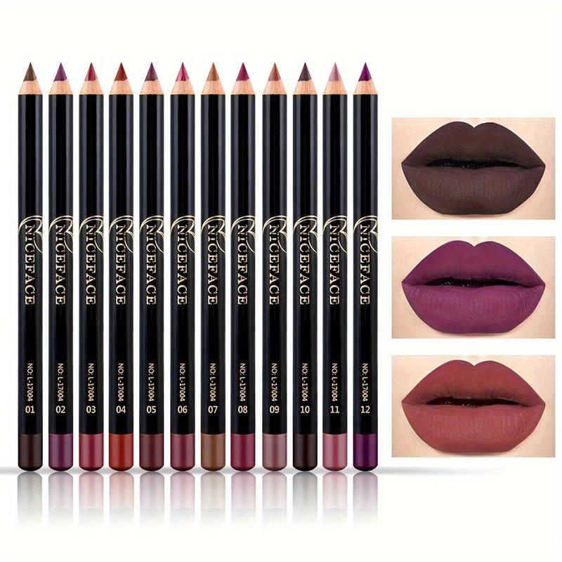 Spring Lip Liner Set, Long Lasting Lip Liner Pencil, High Pigmented Creamy Lip Liner Set, Matte Velvet Lip Liner Pencil, Smooth Non-marking Lipstick Pen Lip Makeup