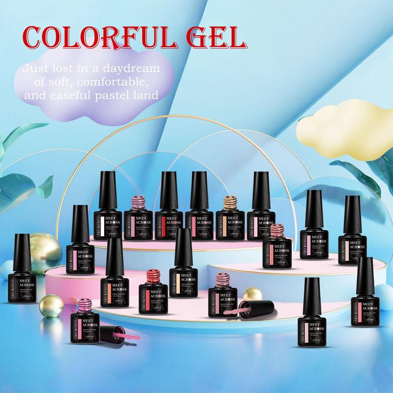 Glitter Gel Nail Polish Set, 30pcs set Glitter Gel Polish for Nails, Soak Off UV LED Gel Varnish Nail Art DIY for Women & Girls, Christmas Gift