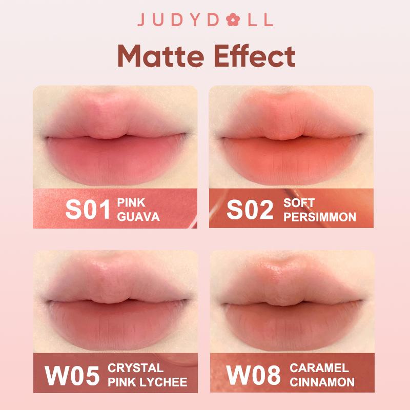 Judydoll Dual Lip Glaze Duo Lip Gloss, Cute Lip Gloss, Double-ended Mirror & Matte Lip Glaze, Waterproof Long-lasting Moisturizing Liquid Lipstick, Tinted Lipstick, Plumping Diverse Shades, Not Easy To Fade, Makeup Lip Cosmetic- The Perfect Holiday Gift