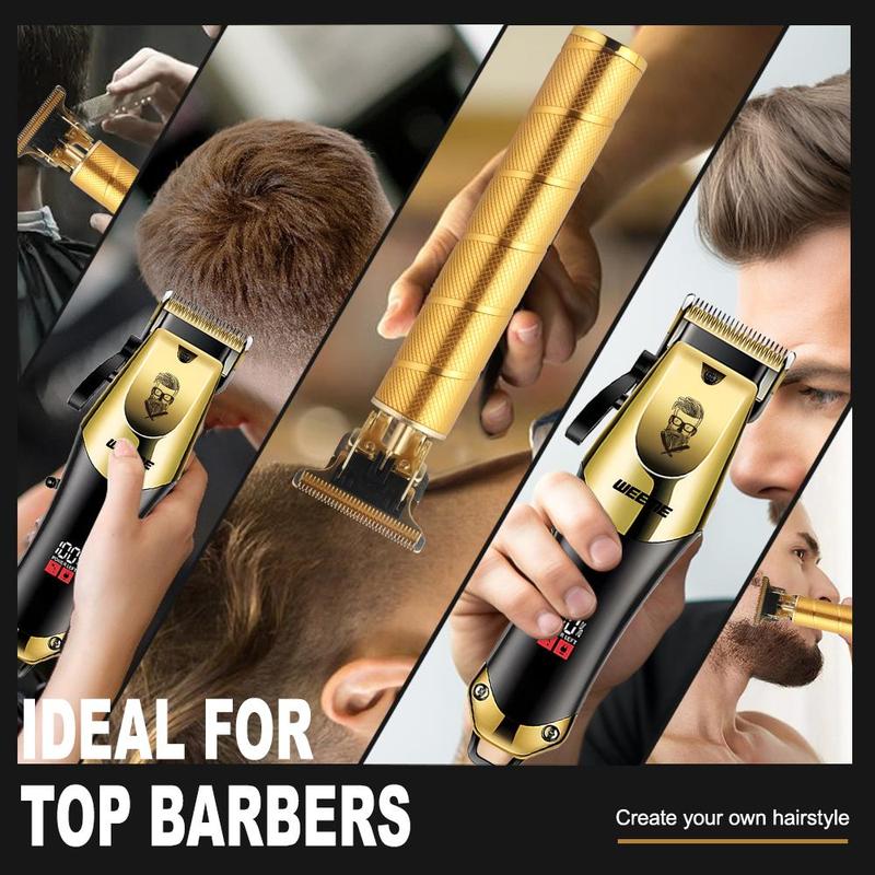 Hair Clipper & Accessories, Including 1 Electric Hair Clipper & 1 T-head Trimmer & 1 Razor & 8 Limit Combs & 3 Cleaning Brushes & 3 Charging Cables & 1 Comb, Christmas & Winter & New Year Gift, Stocking Fillers