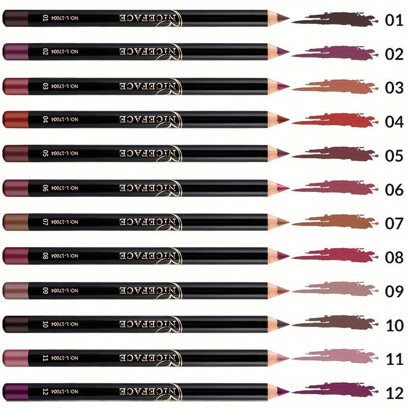 Spring Lip Liner Set, Long Lasting Lip Liner Pencil, High Pigmented Creamy Lip Liner Set, Matte Velvet Lip Liner Pencil, Smooth Non-marking Lipstick Pen Lip Makeup