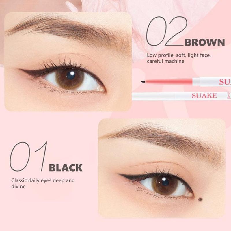 Long-lasting Gel Eyeliner, Portable Waterproof Eyeliner Gel Pen, Cosmetic Makeup for Women Girls