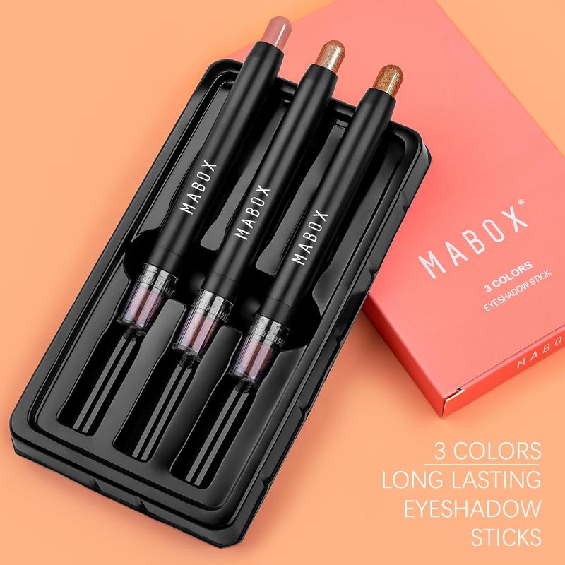 3pcs box Long Lasting Eyeshadow Stick, Waterproof Eye Brightener Pen, Eye Makeup Tool For Women