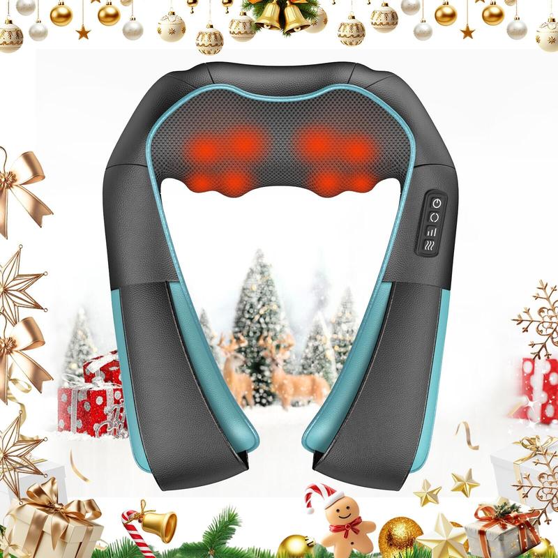 Shiatsu Neck and Back Massager with Soothing Heat, Electric Shoulder Massage 8 Nodes Deep Tissue 3D Kneading Massages for Pain Relief, Best Christmas Gifts for Man, Woman, Friends, Parents.