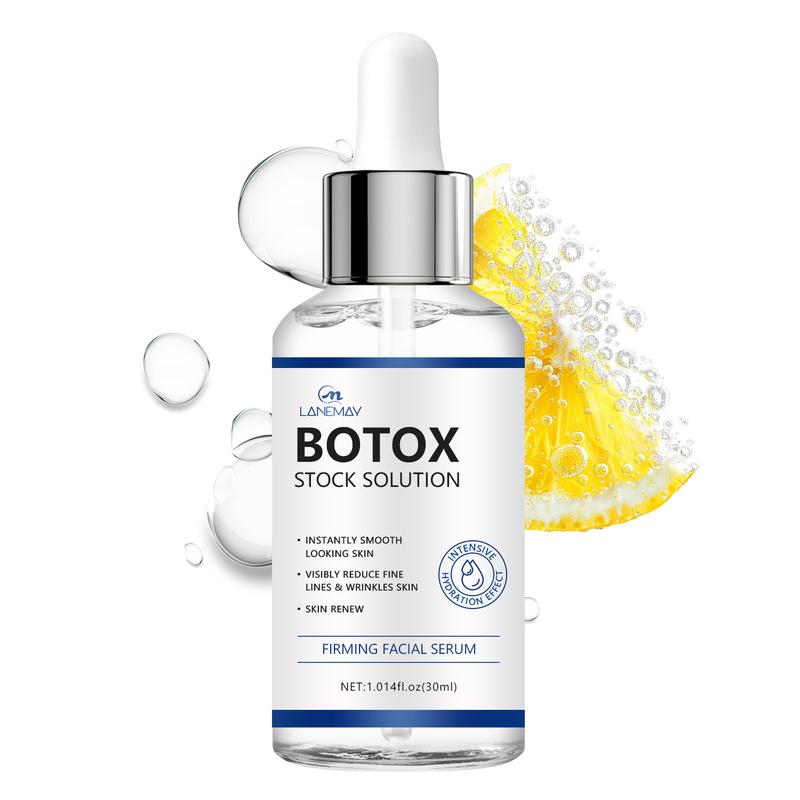 3 Pcs Intensive Anti Aging Botox Facial Serum - Plumps, Firms, And Smooths Fine Lines And Wrinkles For All Skin Types, Unscented, 1.01oz face glue vgo  serum Skincare Comfort Skin Repair Hydrating Tightening