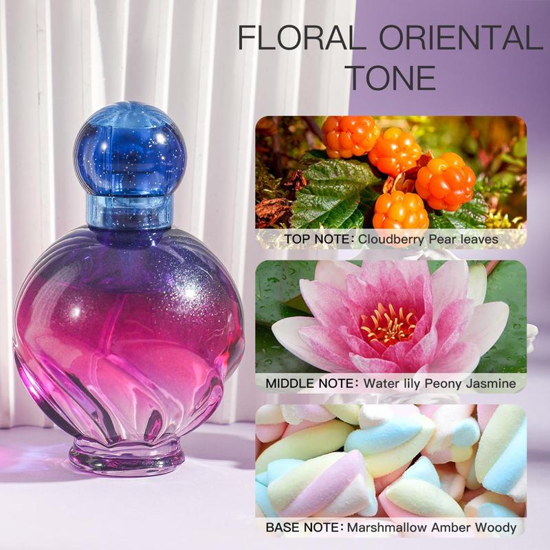 Floral Fruit Scented Perfume, Long Lasting Fragrance for Women, Women's Perfume for Daily Use, Eau De Toilette Gift for Girls, Christmas Gift