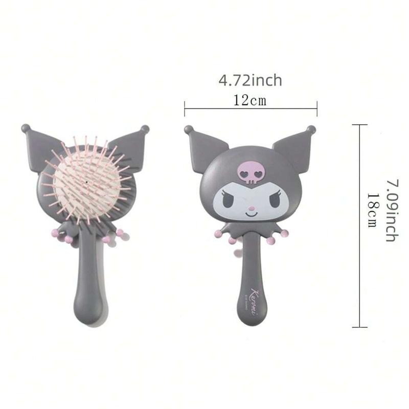 Miniso Sanrio Kuromi Cute Air Cushion Comb Hairbrush Handheld Hairbrush 1 Count Portable Hair Comb Lovely Girls Birthday Gift