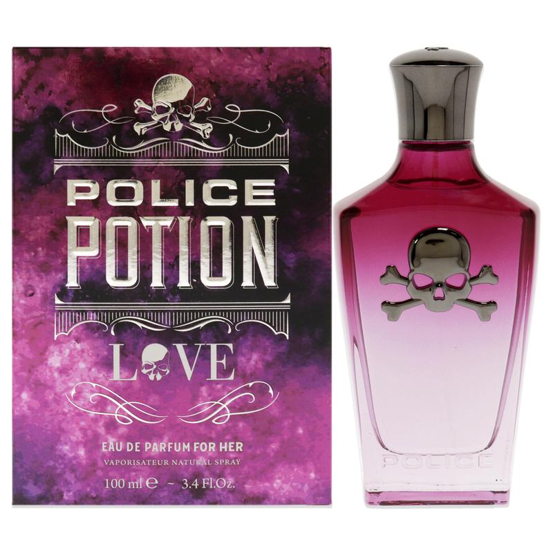 Police Potion Love For Her by Police for Women - An Amber, Woody Scent - Notes Of Sweet Bergamot, Rose, And White Musk - Sleek, Dreamlike Container That Inspires The Senses - 3.4 Oz EDP Spray