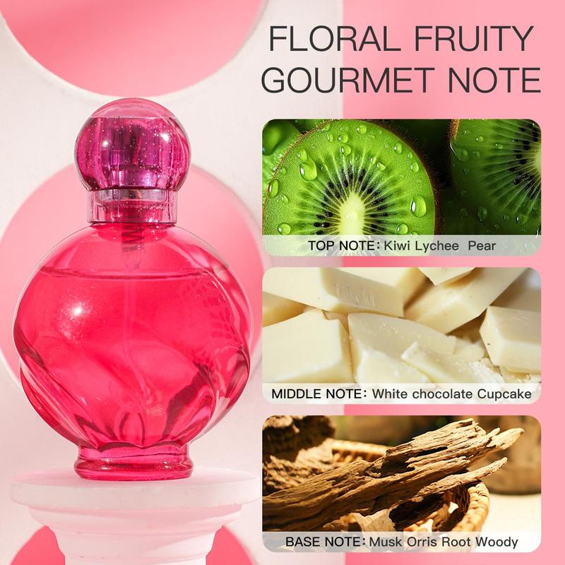 Floral Fruit Scented Perfume, Long Lasting Fragrance for Women, Women's Perfume for Daily Use, Eau De Toilette Gift for Girls, Christmas Gift