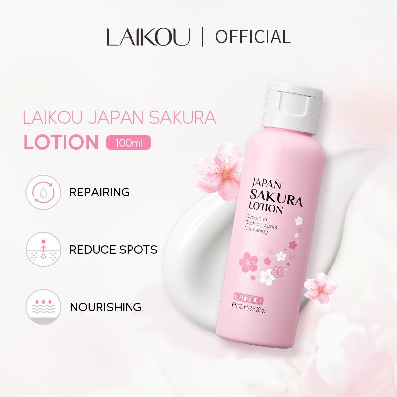 Hydrating Japanese Cherry Blossom Body Lotion, Comfort Natural Moisturizer Skin Care Cream, Moisturizing Face Lotion, Body Care Nourishing Lotion