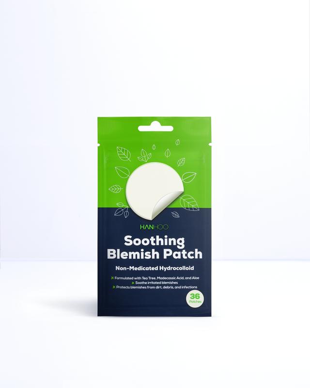 Soothing Blemish Patch with Aloe, Madecassic Acid, and Tea Tree Extract | KBeauty Hydrocolloid Spot Treatment | Calms Irritated Popped Blemishes 36 ct