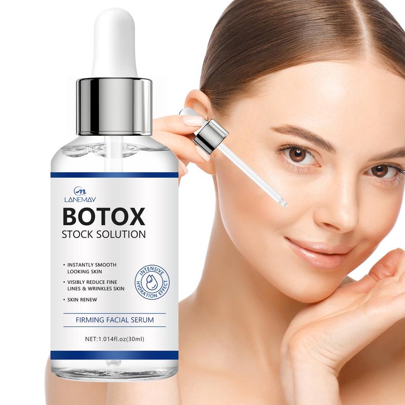 3 Pcs Intensive Anti Aging Botox Facial Serum - Plumps, Firms, And Smooths Fine Lines And Wrinkles For All Skin Types, Unscented, 1.01oz face glue vgo  serum Skincare Comfort Skin Repair Hydrating Tightening