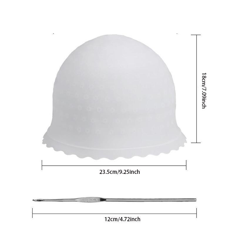 Silicone Hair Dying Hat, 1 Count Heatless Hair Dying Cap, Professional Hair Styling Accessories For Women & Men