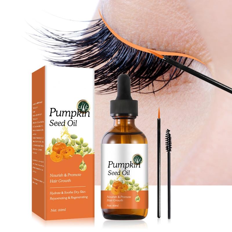 Organic Pumpkin Seed Oil  - For Face & Hair | Gentle Moisturizing Eyelash & Hair Oil | Natural Cold Pressed Unrefined Haircare Daily Nourishing Restore