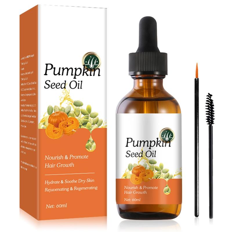 Organic Pumpkin Seed Oil  - For Face & Hair | Gentle Moisturizing Eyelash & Hair Oil | Natural Cold Pressed Unrefined Haircare Daily Nourishing Restore