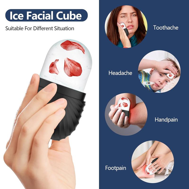 Face Ice Roller, 1 Count Face Ice Compress, Facial Massage Ice Mold, Skin Care Ice Roller for Women