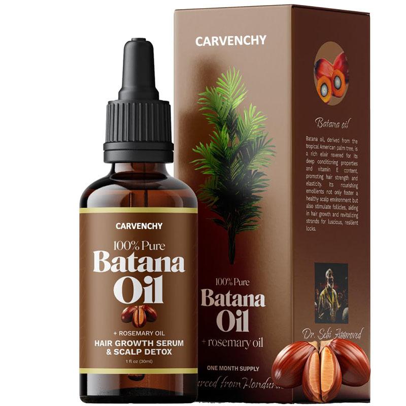 [2 PACK $7.99]  CARVENCHY Organic Batana Oil with Rosemary, Multi-functional Strengthening & Thickening Hair Care Oil, Hair Care & Styling Product for Men & Women, Hair Growth Products