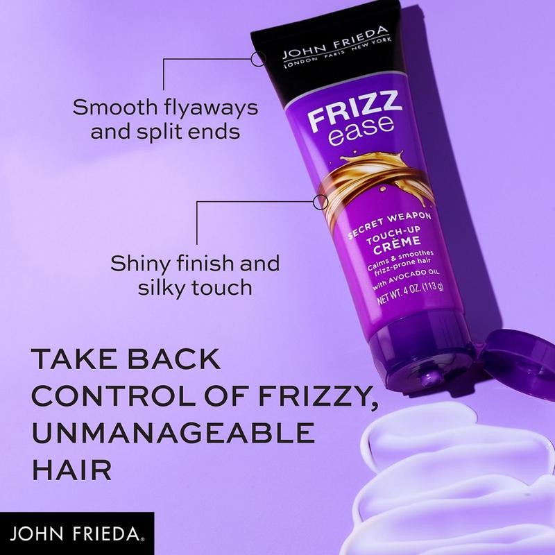 John Frieda Secret Weapon Touch-Up Crème - Smooth Away Frizz, Flyaways, and Split Ends Without Heat