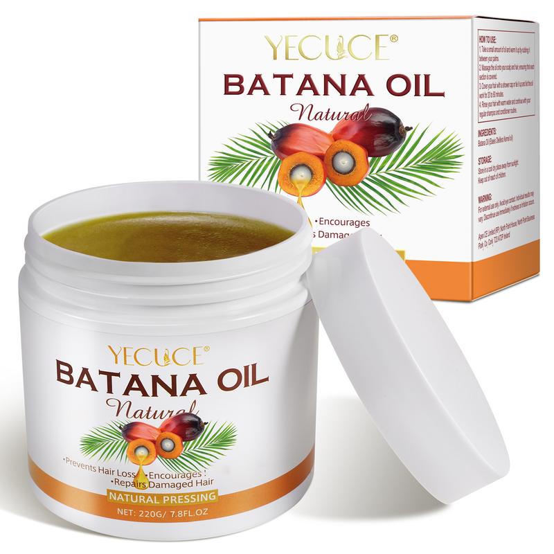 Yecuce Batana Oil -Dr. Sebi Batana Oil from Honduras Unrefined Promotes Hair thickness for Men & Women(220g) Conditioner Haircare