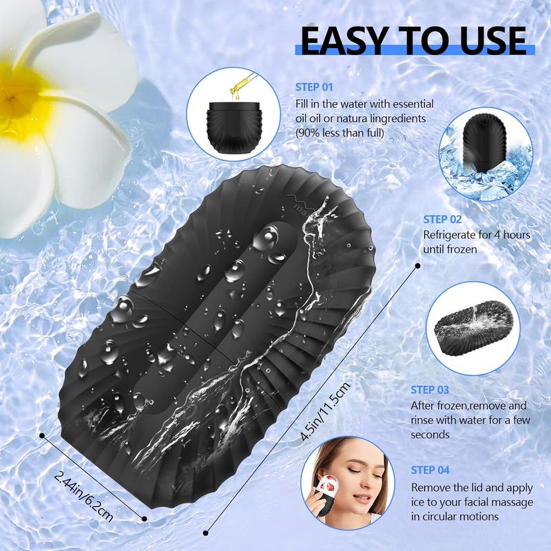 Face Ice Roller, 1 Count Face Ice Compress, Facial Massage Ice Mold, Skin Care Ice Roller for Women