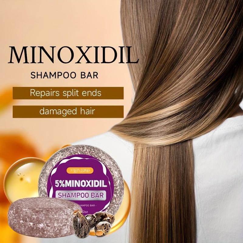 Minoxidil Hair Shampoo Soap, 2 Counts set Deep Cleansing Hair Strengthening Shampoo Bar, Hair Care & Styling Product for Women & Men