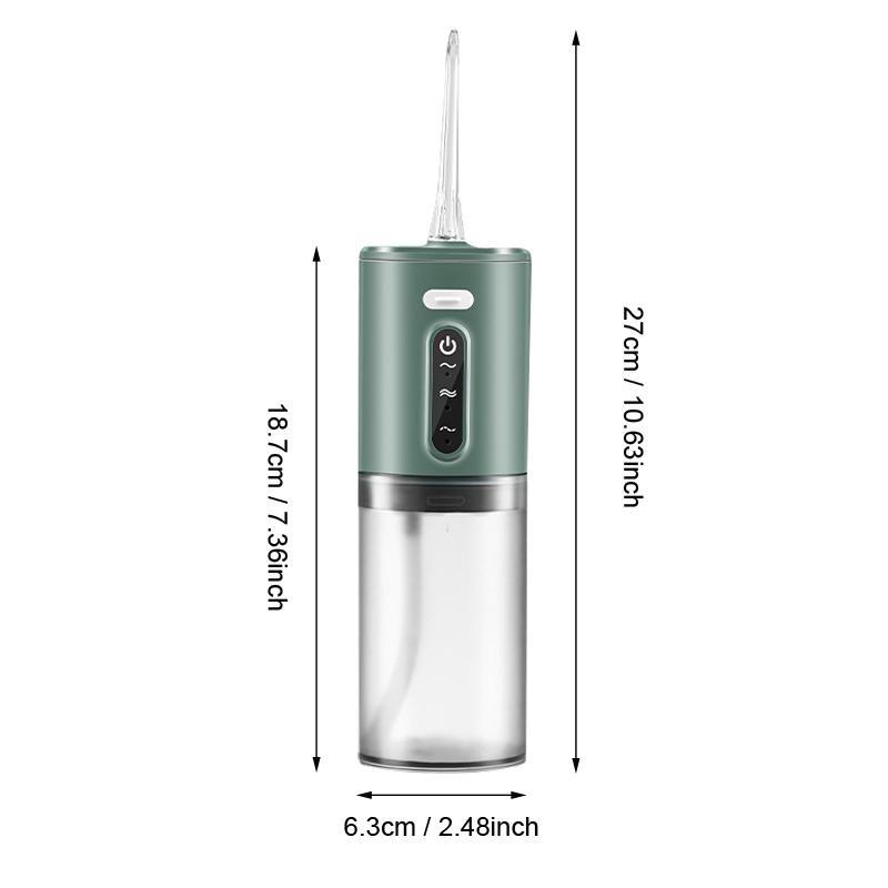 Portable Electric Oral Irrigator, 1. Set Cordless Electric Oral Irrigator with Nozzles, Teeth Gum Care Tongue Cleaning Plaque Removal Kit, Oral Care Appliances for Home and Travel