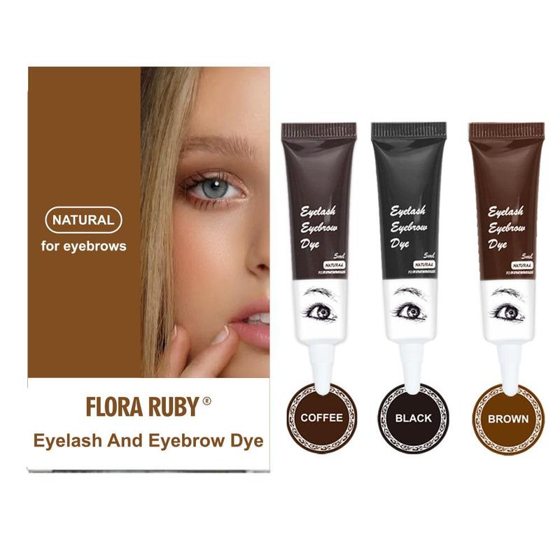 Eyebrow Dye Kit, 1 Set Eyebrow Tinted Cream Eyelash Pomade Cream, Eye Brow and Eye Lash Coloring Cream, Eyebrow Makeup Products