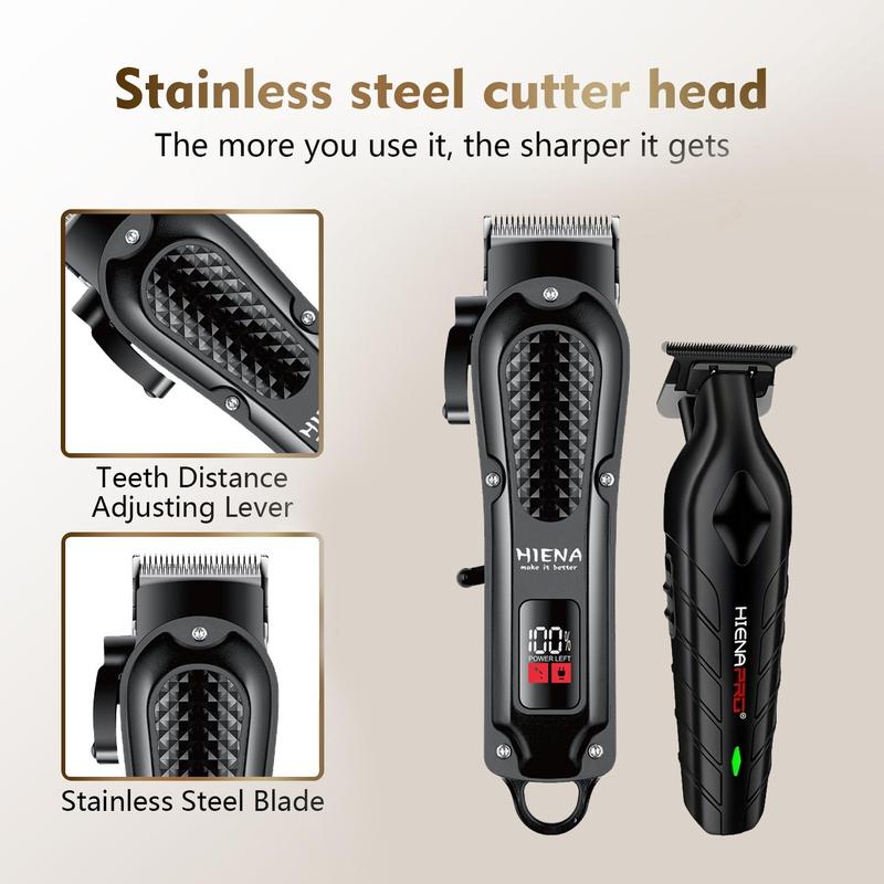 Professional Hair Clipper Set, 1 Box Electric Hair Trimmer & Accessories, Hair Cutting Kit for Men, Great for Stylists Barbershop Salon Home Use