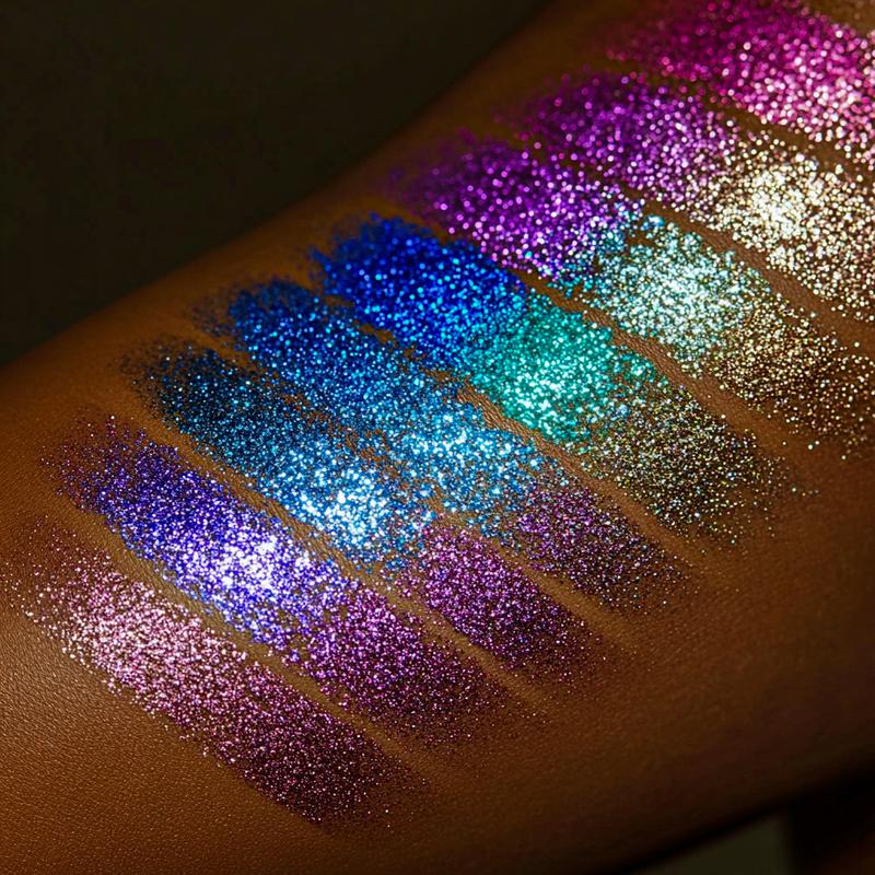 The Fall Equinox in Libra Palette - Multi chrome 6 color shifting glitter holographic eyeshadow makeup cosmetics Bronzer makeup palette eye product